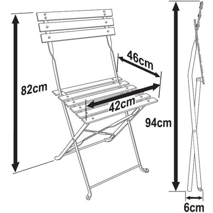 ALESSIA Bistro Set (4 Personen Set)