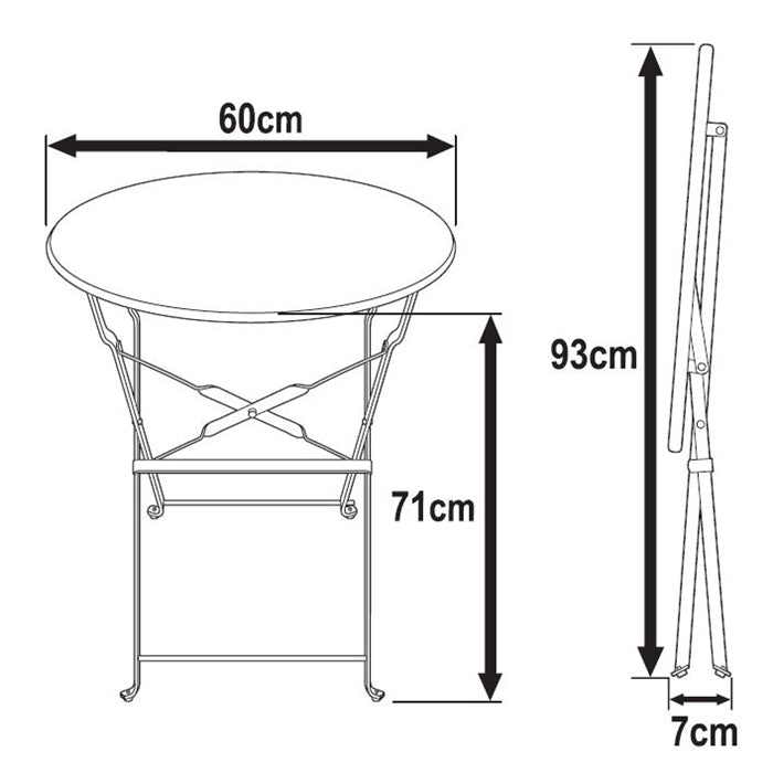 ALESSIA Bistro Set (2 Personen Set)