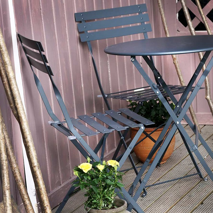 ALESSIA Bistro Set (Tisch mit 2 StÃ¼hlen) 