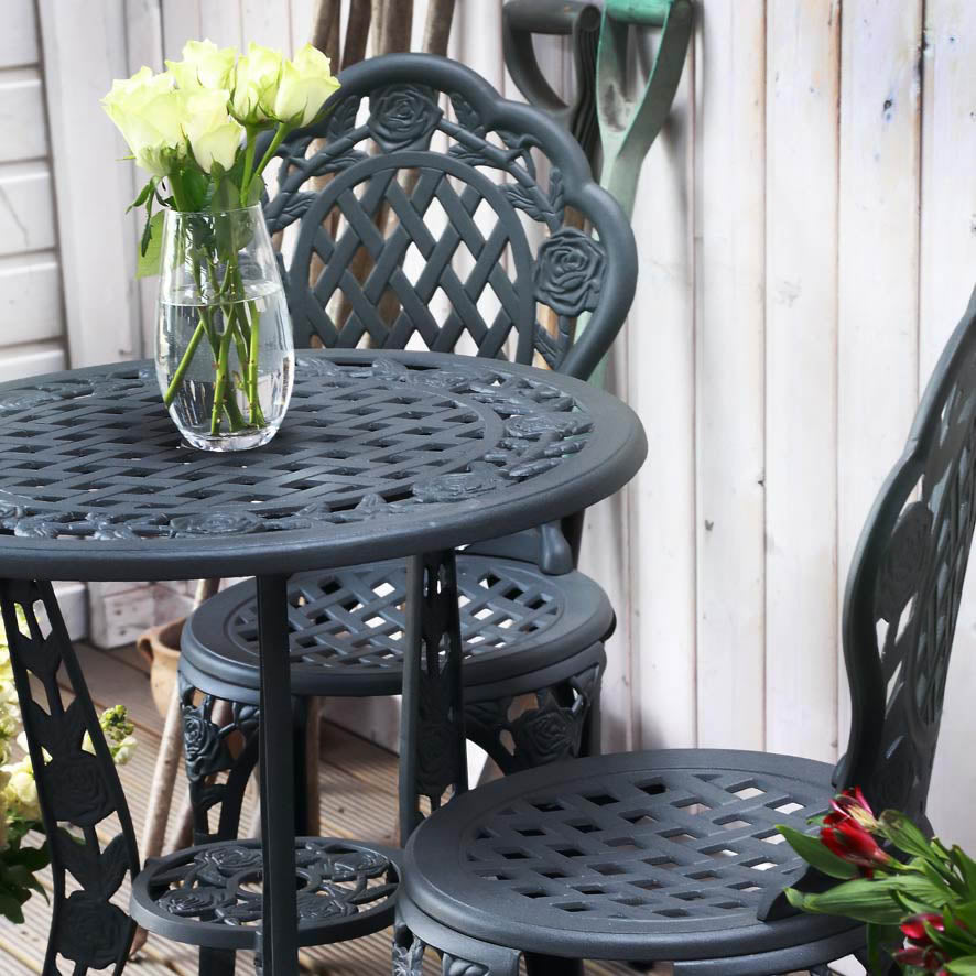 ROSE Bistro Set (Tisch mit 2 Stühlen)